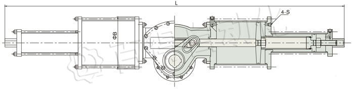 AW氣動執行器連接尺寸圖
